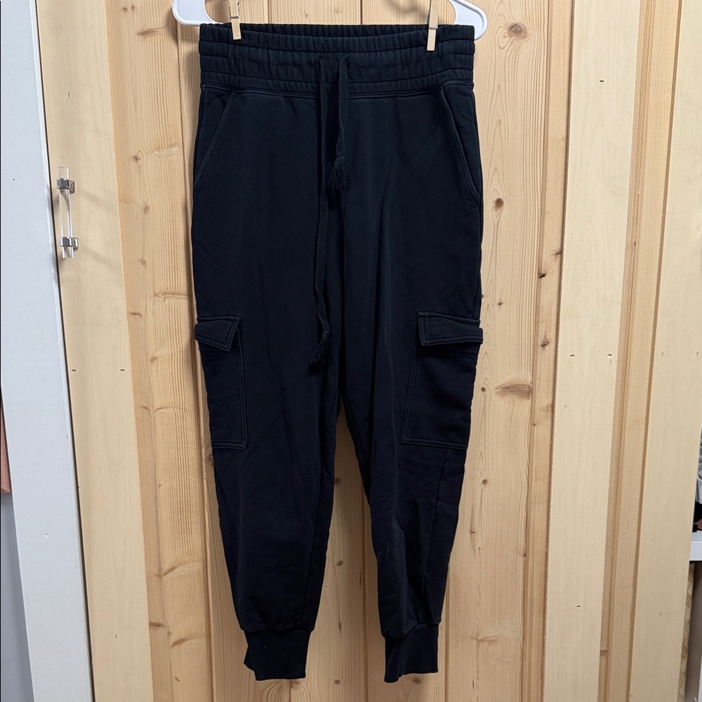Fabletics Black Cargo Joggers